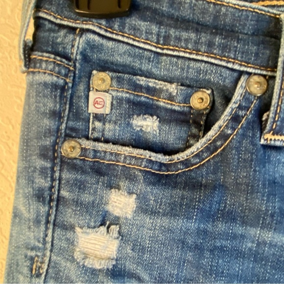 Ag Adriano Goldschmied Vintage Distress Blue Skinny Legging Ankle Jean SZ 26 - Picture 15 of 15